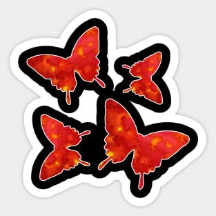 Colorful Butterfly , Cute Light Butterflies Gift Idea Sticker